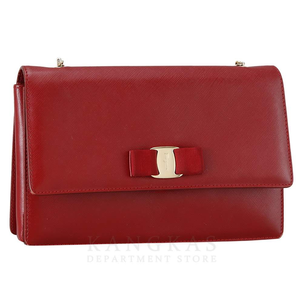FERRAGAMO(USED)페레가모 바라리본 체인 플랩백